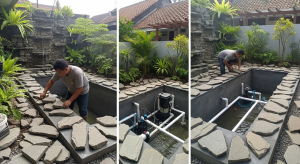 Jasa Pembuatan Kolam Koi Profesional Untuk Area Kabupaten Hulu Sungai Selatan